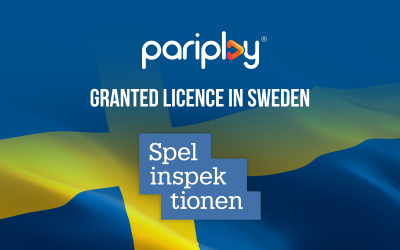 Pariplay® granted B2B supplier licence from Swedish Gambling Authority
